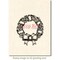 Deep Red Stamps Holly Wreath Rubber Cling Stamp 2.75 x 3.1 inches